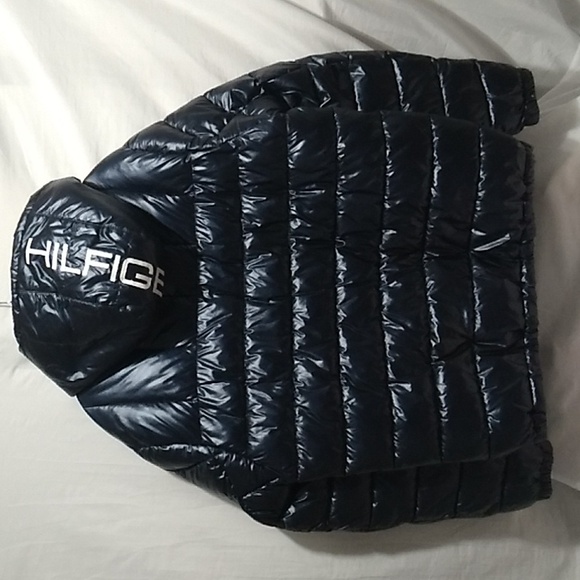 SALE! NWOT Tommy Hilfiger Sherpa Lined Hood Mens Puffer Coat Sz.L - Picture 9 of 15